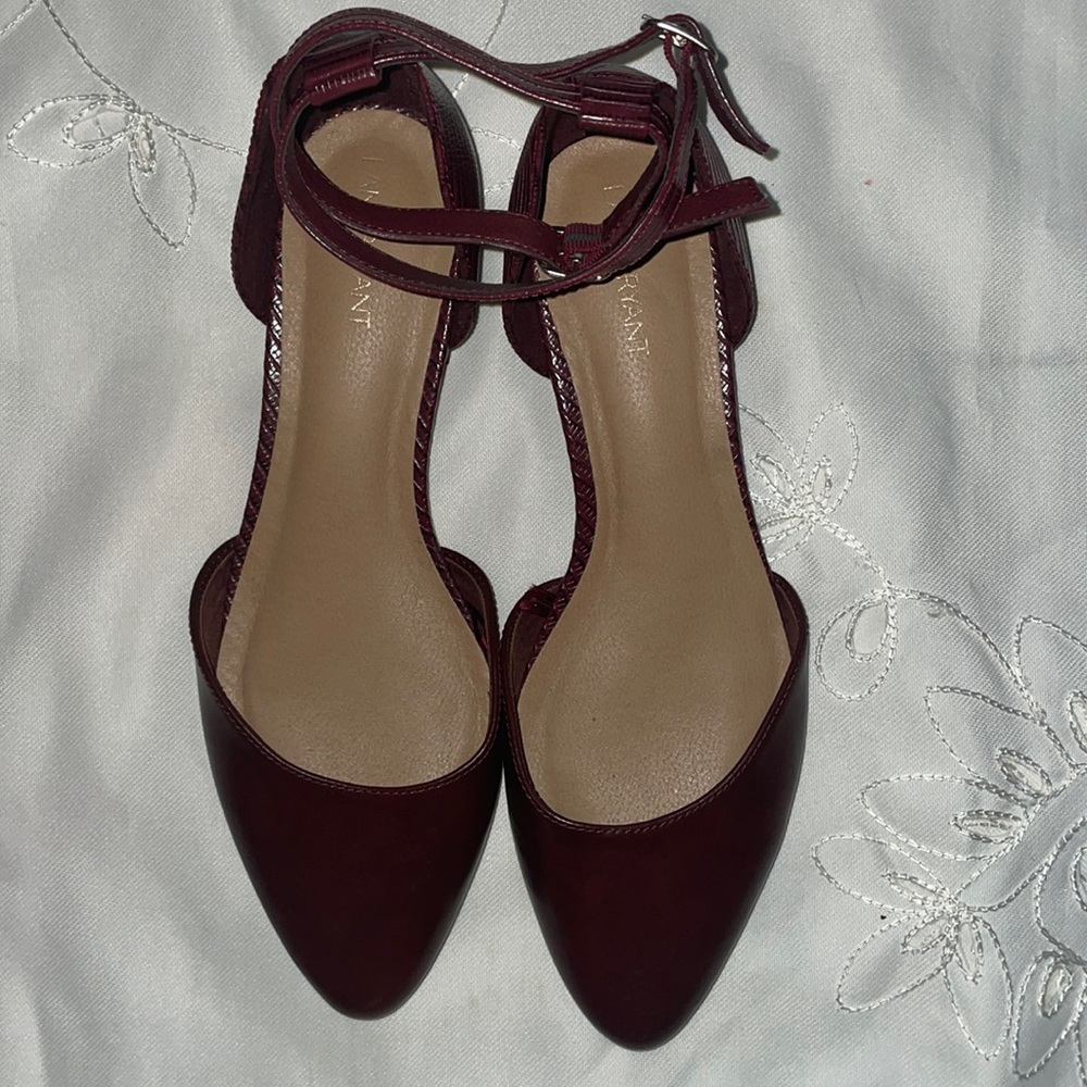 Lane Bryant Ankle strap flat shoes, size 11